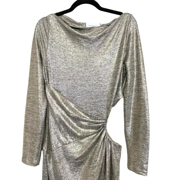 Revolve $280 Significant Other Chloe Gold Maxi Dress Formal Cut out Sz 10 NWT - Picture 7 of 12